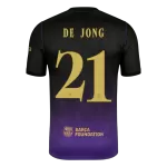 F. DE JONG #21 Player Version Barcelona x Kobe Bryant Away Soccer Jersey 2026/27 Black/Purple - UCL - thejerseys