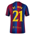 F. DE JONG #21 Men Player Version Barcelona Home Soccer Jersey 2026/27 Red&Blue - UCL - thejerseys