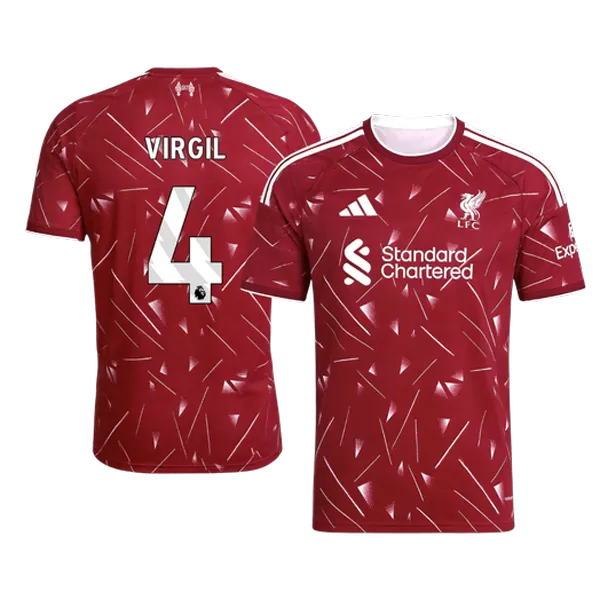 VIRGIL #4 Liverpool Home Soccer Jersey 26/27 Red - thejerseys