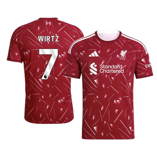 WIRTZ #7 Liverpool Home Soccer Jersey 26/27 Red - thejerseys