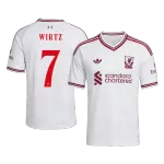 WIRTZ #7 Liverpool Away Soccer Jersey 2026/27 White - UCL - thejerseys