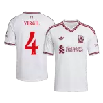 VIRGIL #4 Liverpool Away Soccer Jersey 2026/27 White - UCL - thejerseys