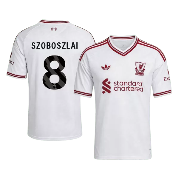 SZOBOSZLAI #8 Liverpool Away Soccer Jersey 2026/27 White - thejerseys