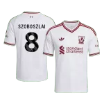 SZOBOSZLAI #8 Liverpool Away Soccer Jersey 2026/27 White - thejerseys