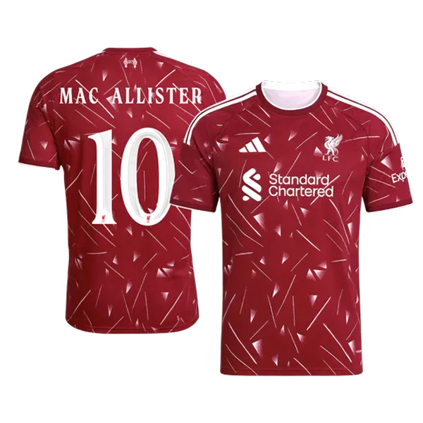 MAC ALLISTER #10 Liverpool Home Soccer Jersey 26/27 Red - UCL - thejerseys