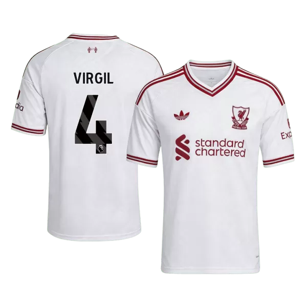VIRGIL #4 Liverpool Away Soccer Jersey 2026/27 White - thejerseys