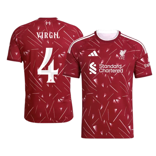 VIRGIL #4 Liverpool Home Soccer Jersey 26/27 Red - UCL - thejerseys