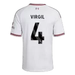 VIRGIL #4 Liverpool Away Soccer Jersey 2026/27 White - thejerseys