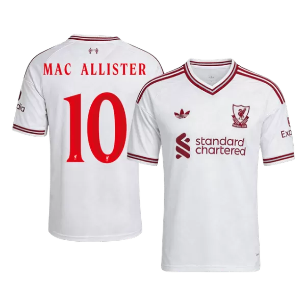 MAC ALLISTER #10 Liverpool Away Soccer Jersey 2026/27 White - UCL - thejerseys