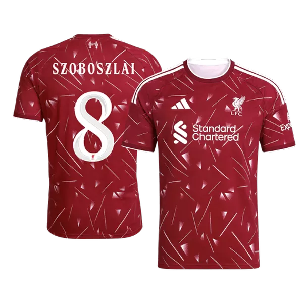 SZOBOSZLAI #8 Liverpool Home Soccer Jersey 26/27 Red - UCL - thejerseys