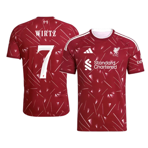 WIRTZ #7 Player Version Liverpool Home Soccer Jersey 2026/27 Red - UCL - thejerseys