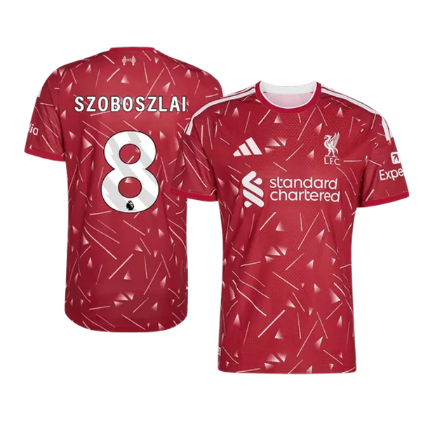 SZOBOSZLAI #8 Player Version Liverpool Home Soccer Jersey 2026/27 Red - thejerseys