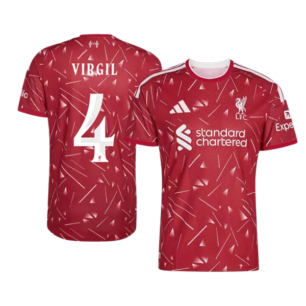 VIRGIL #4 Player Version Liverpool Home Soccer Jersey 2026/27 Red - UCL - thejerseys