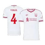 VIRGIL #4 Player Version Liverpool Away Soccer Jersey 2026/27 White - UCL - thejerseys