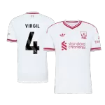 VIRGIL #4 Player Version Liverpool Away Soccer Jersey 2026/27 White - thejerseys
