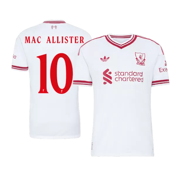 MAC ALLISTER #10 Player Version Liverpool Away Soccer Jersey 2026/27 White - UCL - thejerseys