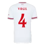 VIRGIL #4 Player Version Liverpool Away Soccer Jersey 2026/27 White - UCL - thejerseys