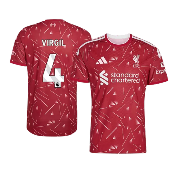 VIRGIL #4 Player Version Liverpool Home Soccer Jersey 2026/27 Red - thejerseys
