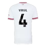 VIRGIL #4 Player Version Liverpool Away Soccer Jersey 2026/27 White - thejerseys