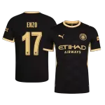 ENZO #17 Player Version Manchester City Away Soccer Jersey 2026/27 Black - UCL - thejerseys