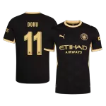 DOKU #11 Player Version Manchester City Away Soccer Jersey 2026/27 Black - UCL - thejerseys