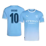 CHERKI #10 Manchester City Home Soccer Jersey 26/27 Blue - UCL - thejerseys