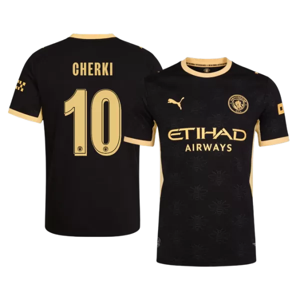 CHERKI #10 Player Version Manchester City Away Soccer Jersey 2026/27 Black - UCL - thejerseys