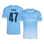 FODEN #47 Manchester City Home Soccer Jersey 26/27 Blue - UCL - thejerseys