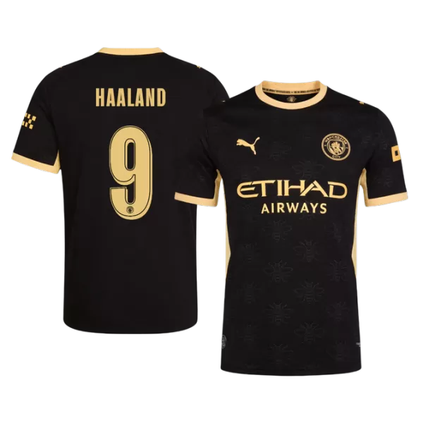 HAALAND #9 Player Version Manchester City Away Soccer Jersey 2026/27 Black - UCL - thejerseys