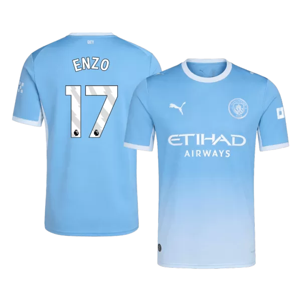ENZO #17 Manchester City Home Soccer Jersey 26/27 Blue - thejerseys