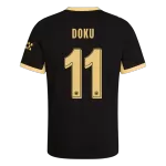 DOKU #11 Player Version Manchester City Away Soccer Jersey 2026/27 Black - UCL - thejerseys
