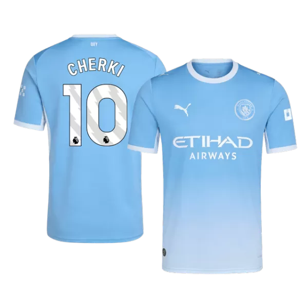 CHERKI #10 Manchester City Home Soccer Jersey 26/27 Blue - thejerseys