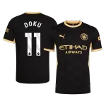 DOKU #11 Player Version Manchester City Away Soccer Jersey 2026/27 Black - thejerseys