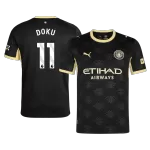 DOKU #11 Manchester City Away Soccer Jersey 2026/27 Black - thejerseys