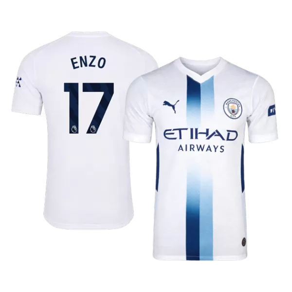 ENZO #17 Manchester City Third Soccer Jersey 2026/27 White - thejerseys