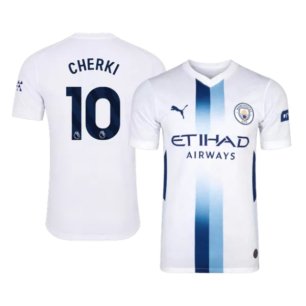 CHERKI #10 Player Version Manchester City Third Soccer Jersey 2026/27 White - thejerseys