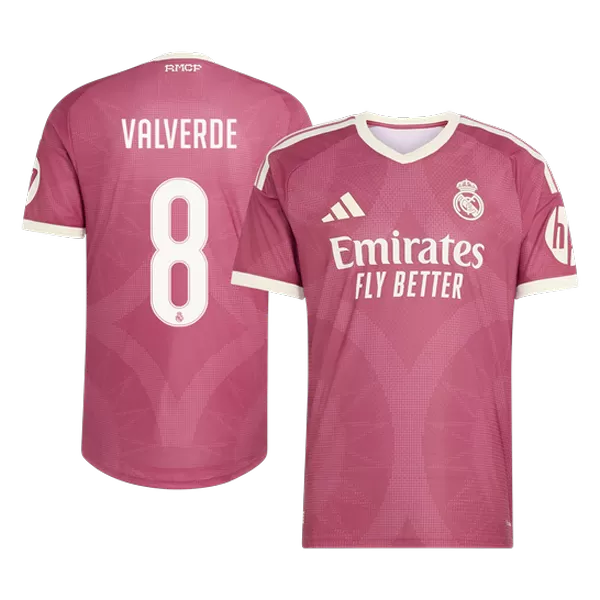 VALVERDE #8 Player Version Real Madrid Third Soccer Jersey 2026/27 Pink - thejerseys