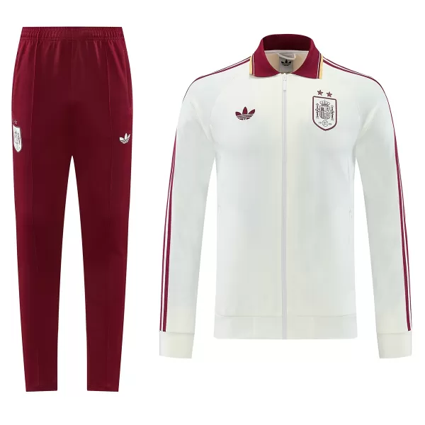 Spain Training Jacket Kit(Jacket+Pants) White 2026 - thejerseys