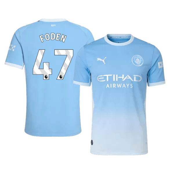 FODEN #47 Player Version Manchester City Home Soccer Jersey 2026/27 Blue - thejerseys