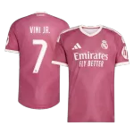 VINI JR. #7 Player Version Real Madrid Third Soccer Jersey 2026/27 Pink - thejerseys