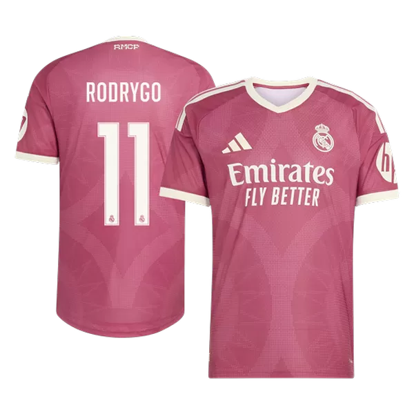 RODRYGO #11 Player Version Real Madrid Third Soccer Jersey 2026/27 Pink - thejerseys