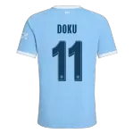 DOKU #11 Player Version Manchester City Home Soccer Jersey 2026/27 Blue - UCL - thejerseys