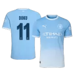 DOKU #11 Player Version Manchester City Home Soccer Jersey 2026/27 Blue - UCL - thejerseys