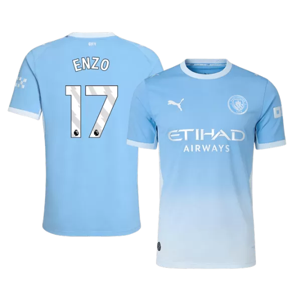 ENZO #17 Player Version Manchester City Home Soccer Jersey 2026/27 Blue - thejerseys