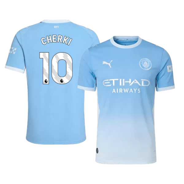 CHERKI #10 Player Version Manchester City Home Soccer Jersey 2026/27 Blue - thejerseys