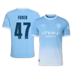 FODEN #47 Player Version Manchester City Home Soccer Jersey 2026/27 Blue - UCL - thejerseys