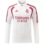 Real Madrid 1/4 Zipper Sweat Kit(Top+Pants) White 2026/27 - thejerseys