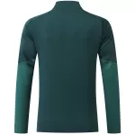 Kids Real Madrid 1/4 Zipper Sweat Kit(Top+Pants) Green 2026/27 - thejerseys
