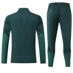 Kids Real Madrid 1/4 Zipper Sweat Kit(Top+Pants) Green 2026/27 - thejerseys