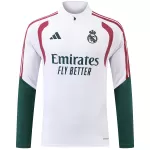 Real Madrid 1/4 Zipper Sweat Kit(Top+Pants) White 2026/27 - thejerseys